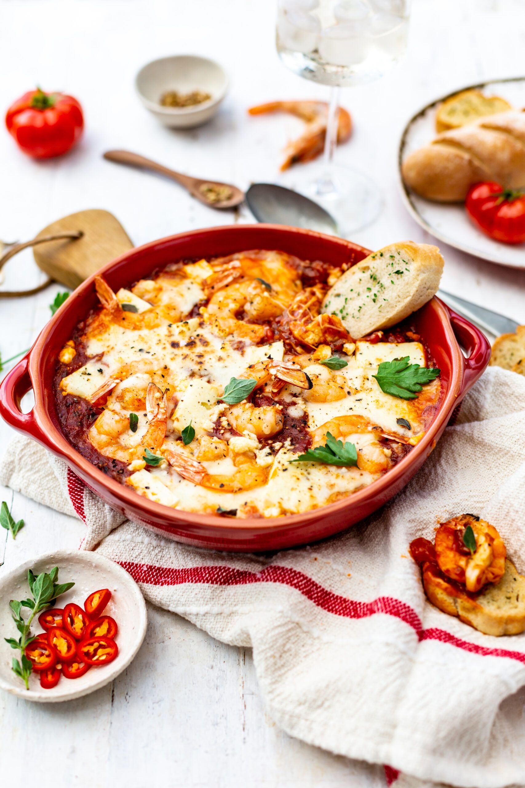 Pescanova Saganaki-Style Prawn and Croûte