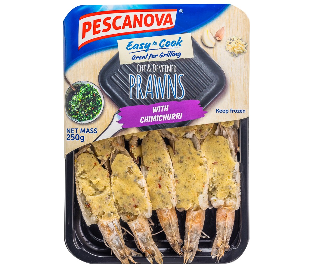 Easy to Cook Cut and Deveined Vannamei Prawn with Chimichurri Sauce 250g
